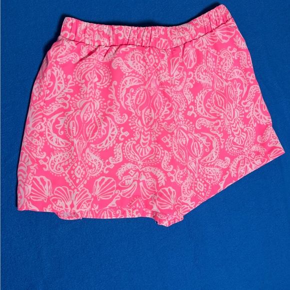 Lilly Pulitzer Mylee Tie Front Shorts Havana Pink "Clawdia Shells" Sz 6 - Picture 3 of 6